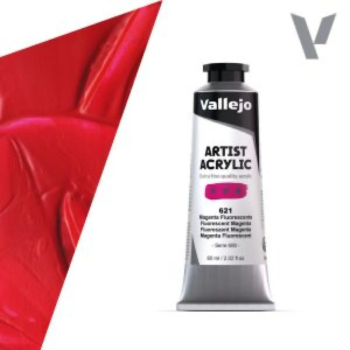 Akrylová barva Vallejo Artist 60ml – 621 Fluorescent Magenta