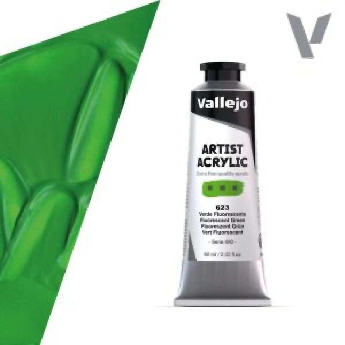 Akrylová barva Vallejo Artist 60ml – 623 Fluorescent Green