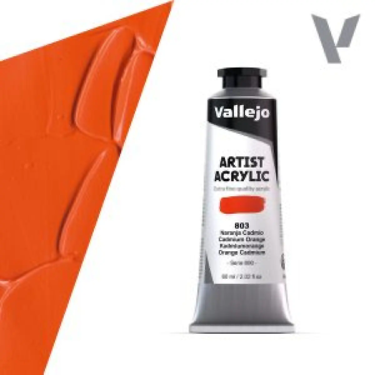 Akrylová barva Vallejo Artist 60ml – 803 Cadmium Orange