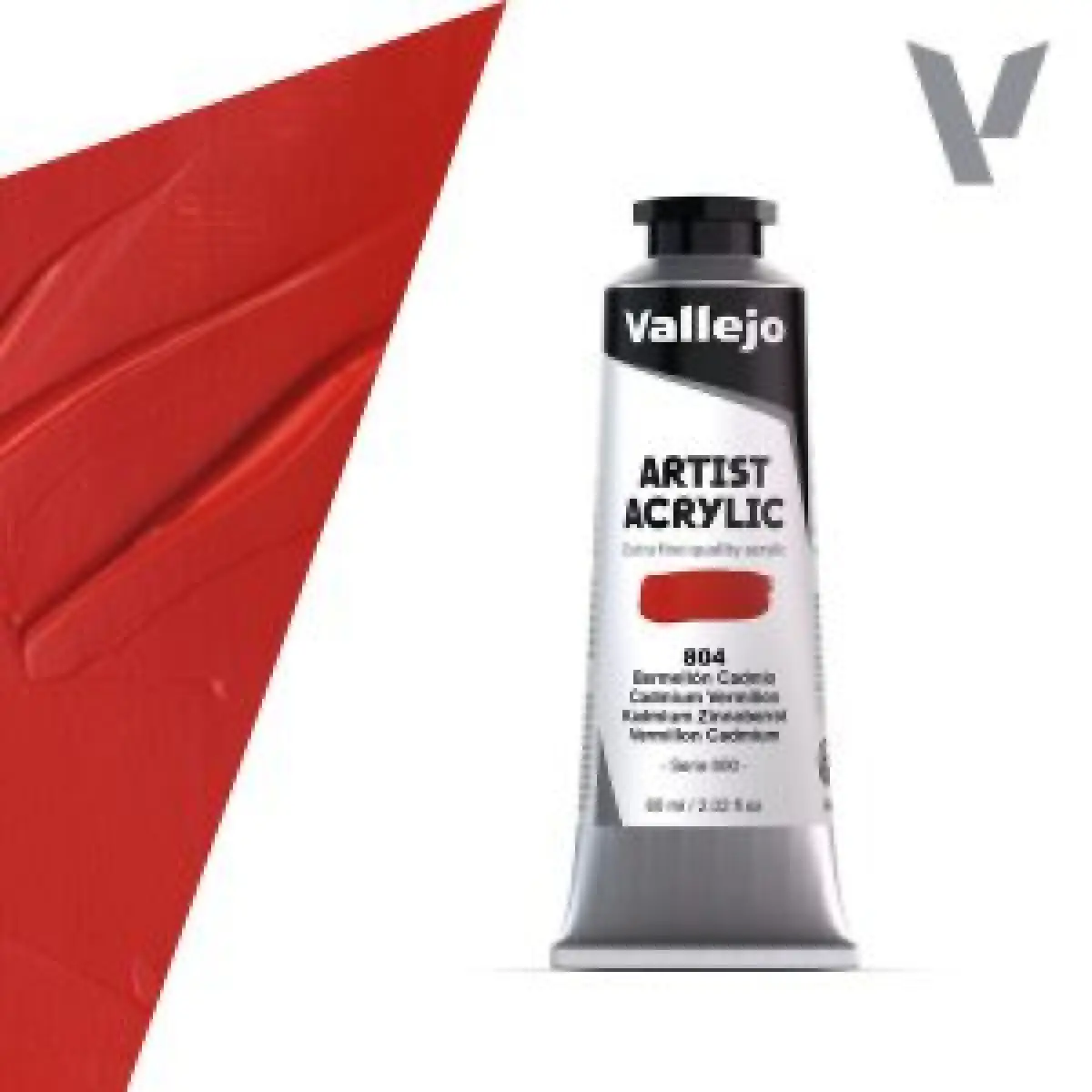Akrylová barva Vallejo Artist 60ml – 804 Cadmium Vermillion