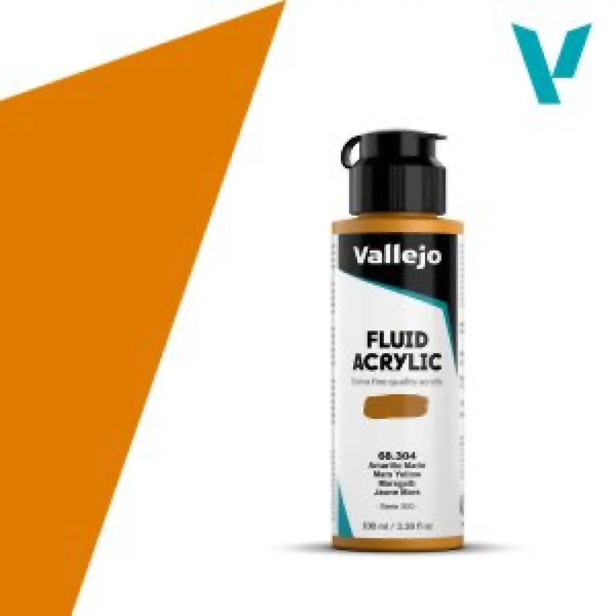 Akrylová barva Vallejo Fluid 100ml – 304 Mars Yellow