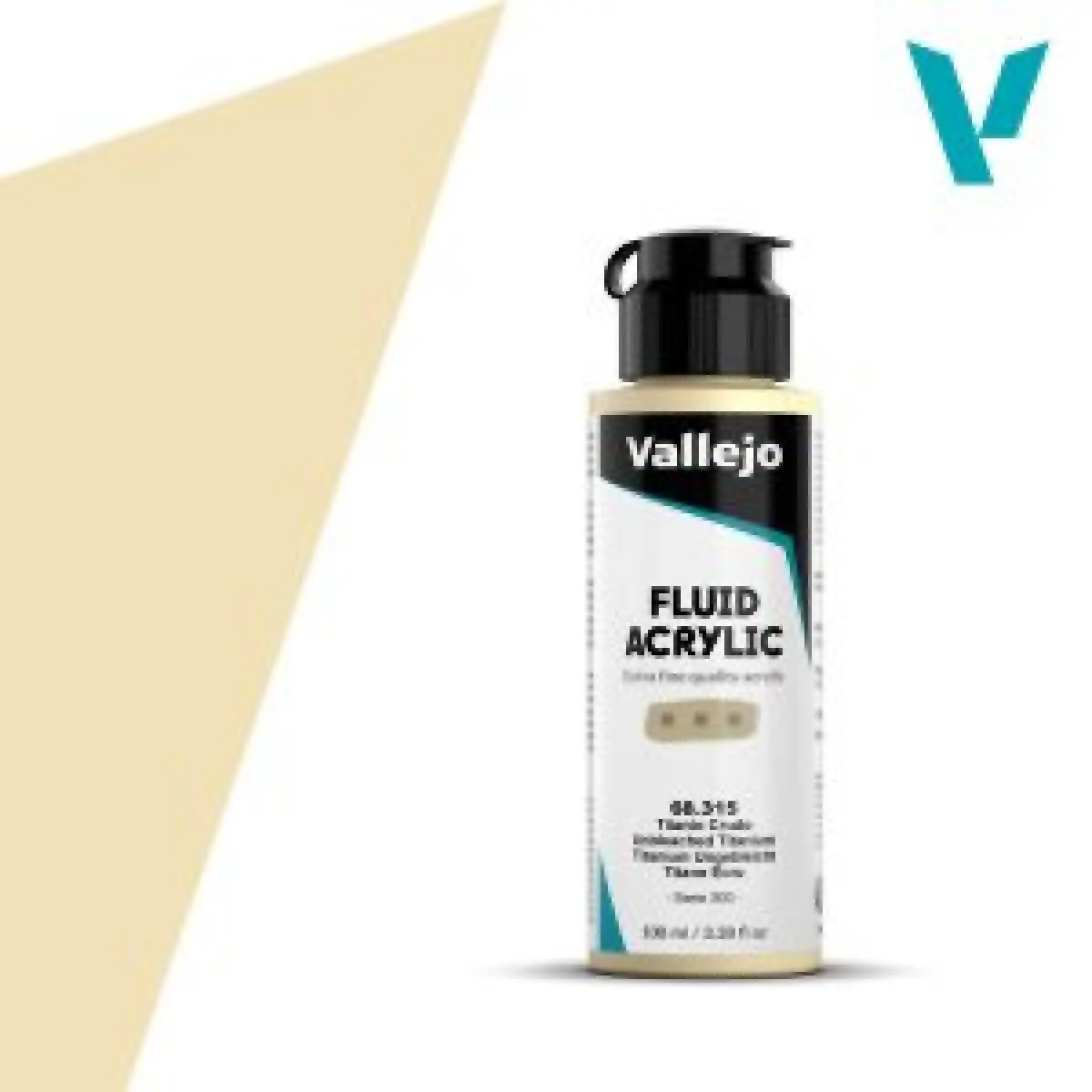 Akrylová barva Vallejo Fluid 100ml – 315 Umbleached Titanium