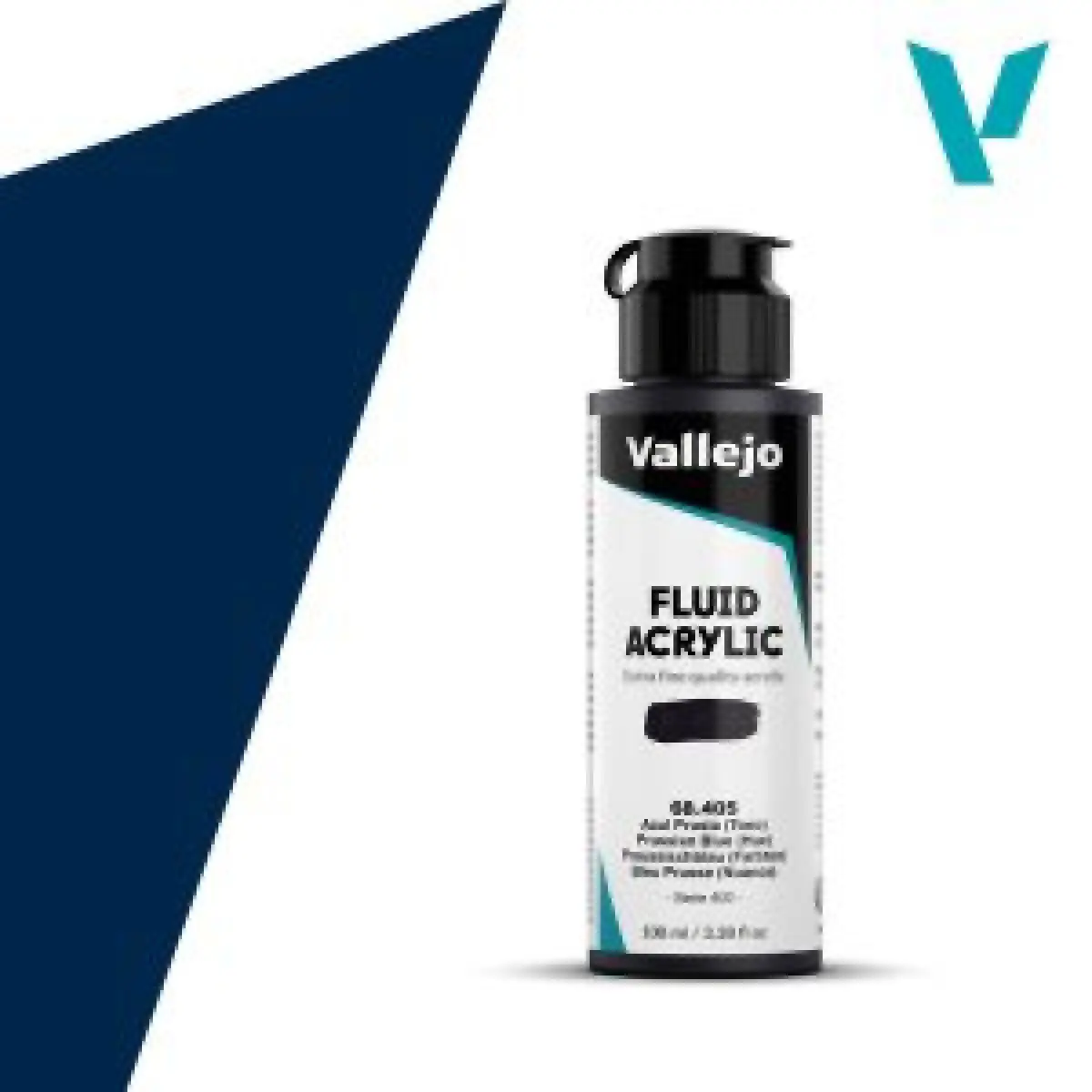 Akrylová barva Vallejo Fluid 100ml – 405 Prussian Blue (Hue)