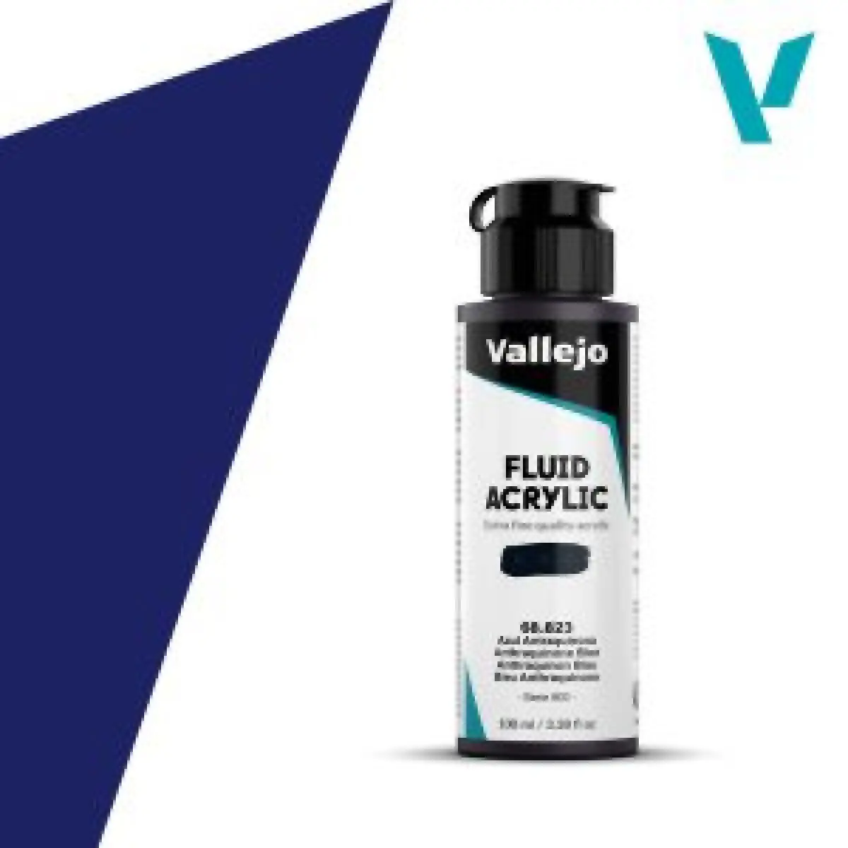 Akrylová barva Vallejo Fluid 100ml – 823 Anthraquinone Blue