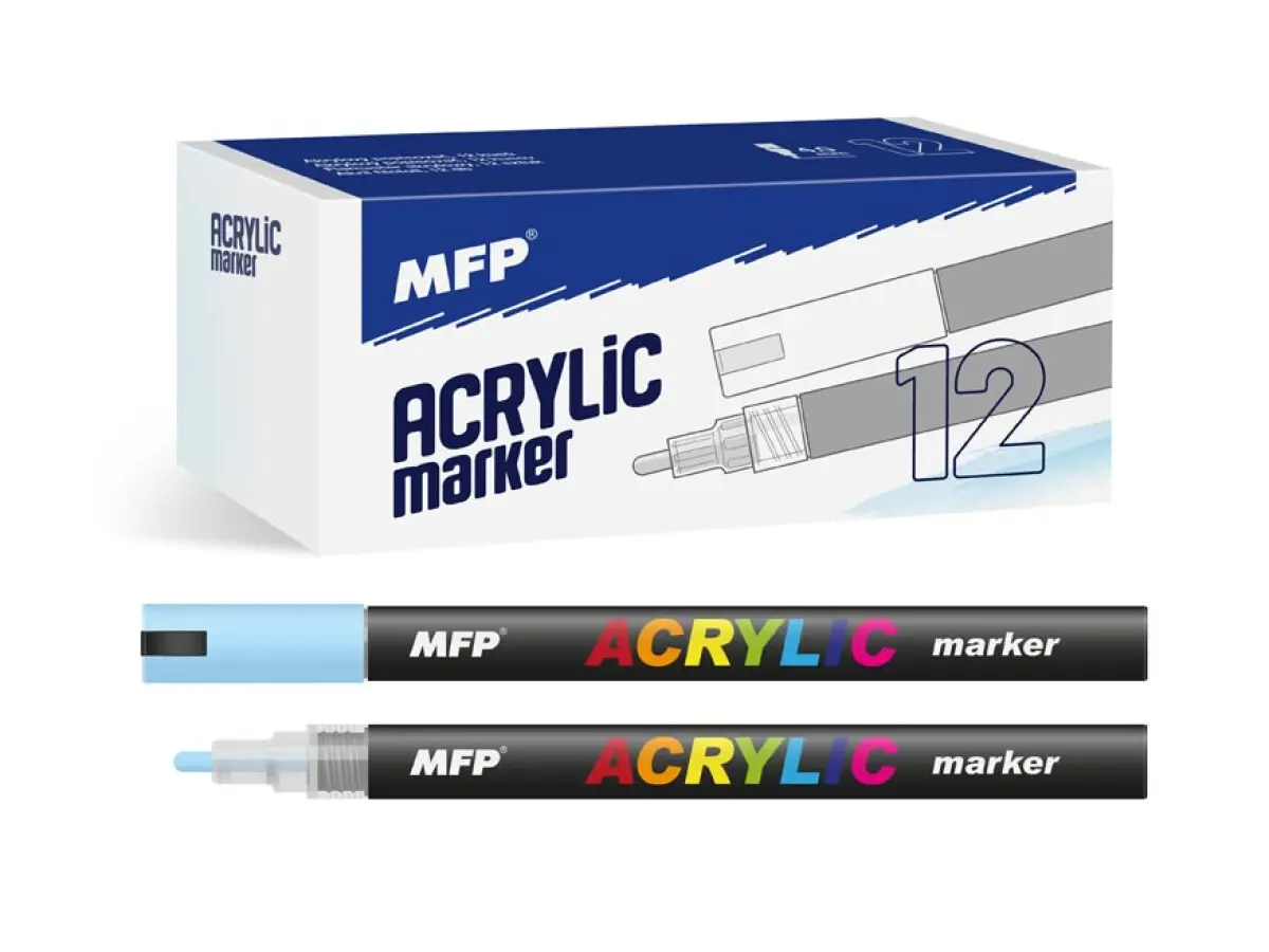 Akrylový popisovač MFP 4mm - modrý světlý