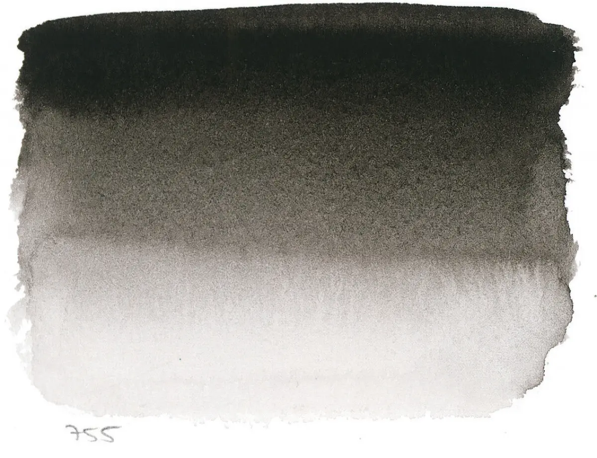 Akvarelová barva Sennelier 1/2 – 755 Ivory Black