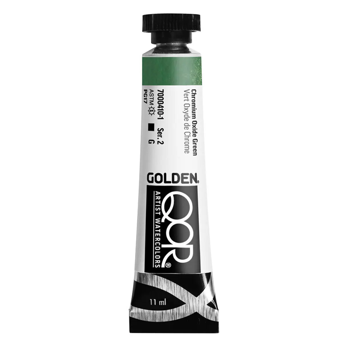 Akvarelová barva Golden QoR 11 ml - Chromium Oxide Green 0410