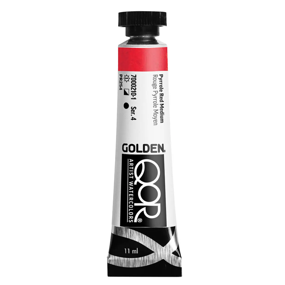 Akvarelová barva Golden QoR 11 ml - Pyrrole Red Medium 0210