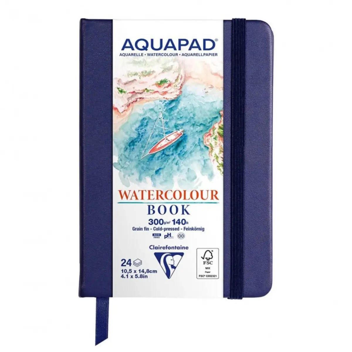 Akvarelová kniha Aquapad A6 300g