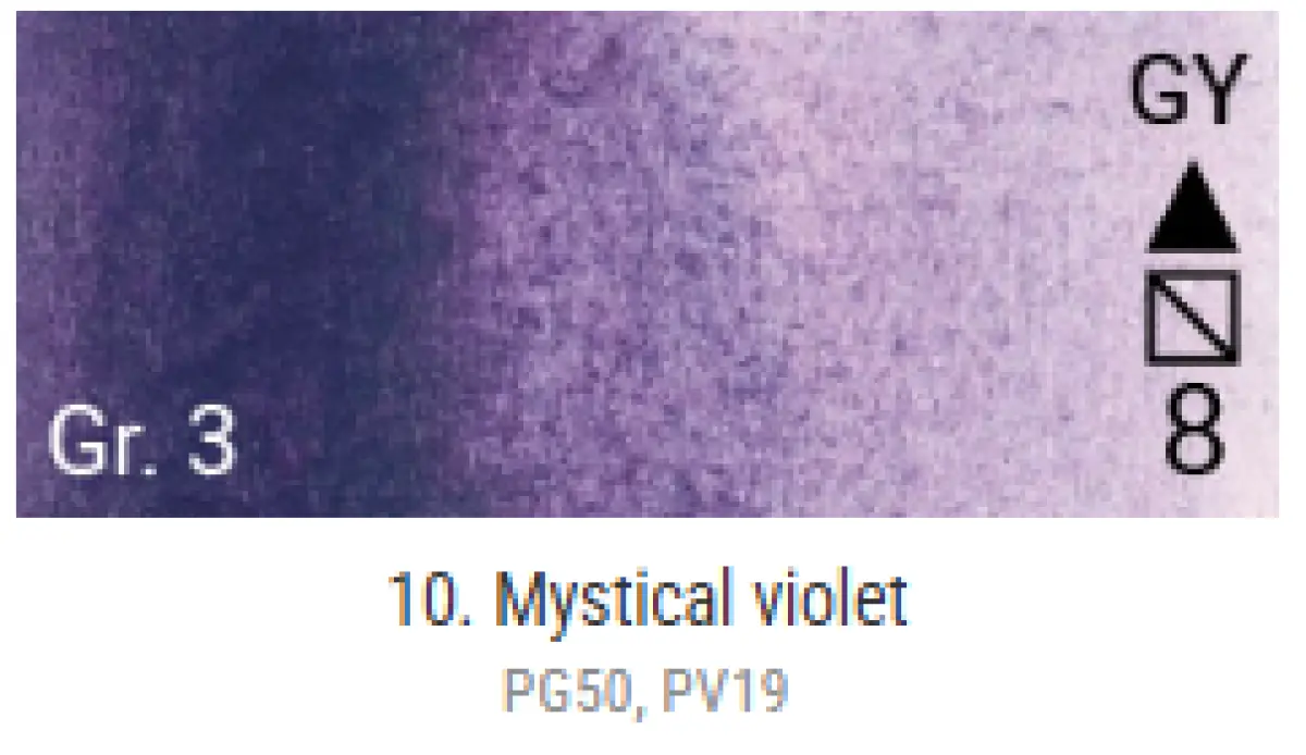 Akvarelové barvy Grand Godet – 10 Mystical Violet