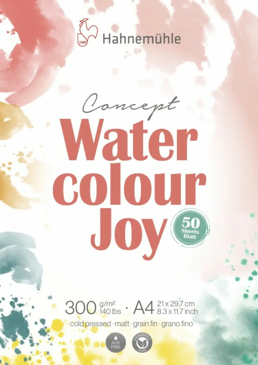 Akvarelový blok HHM Concept Watercolour Joy 50 listů, A4