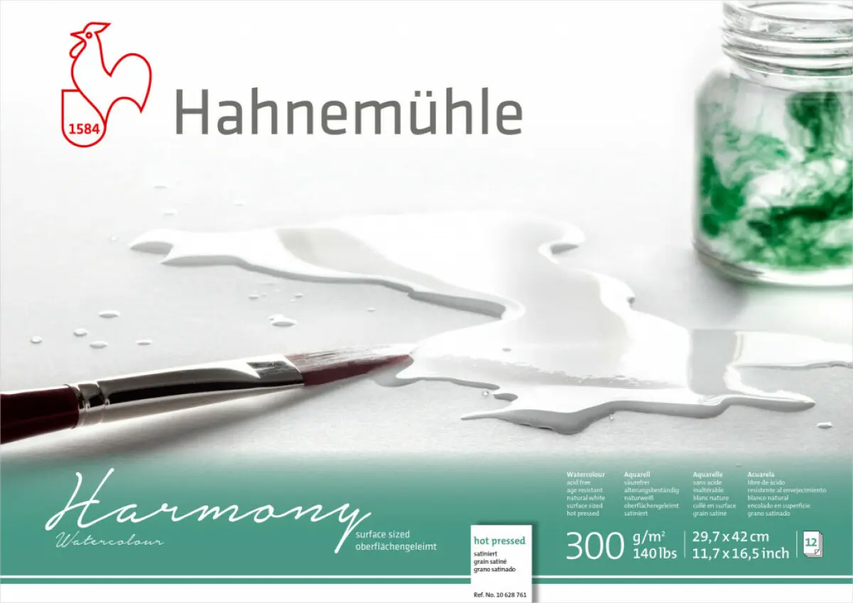 Akvarelový blok HHM Harmony HP A3 300g