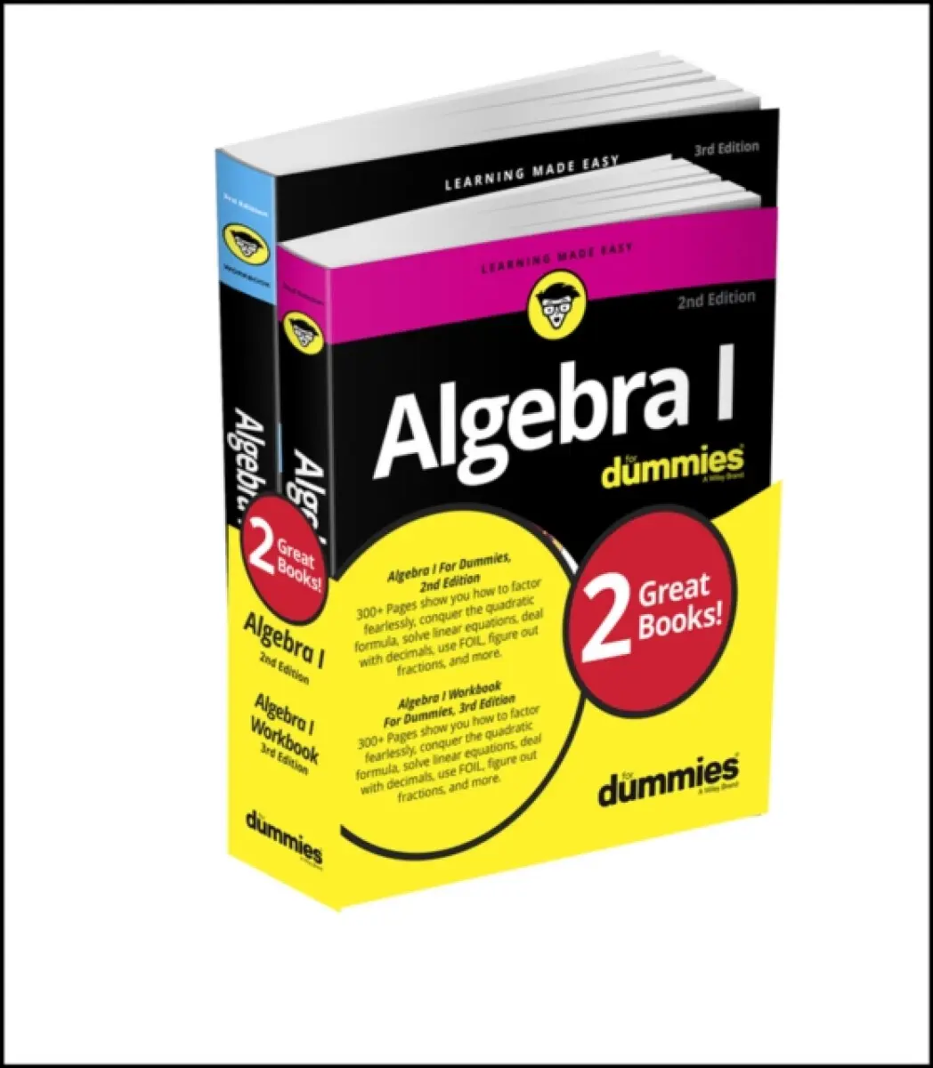 Algebra I For Dummies Book + Workbook Bundle, 3rd Edition - Mary Jane Sterling