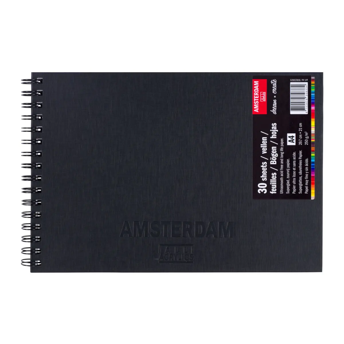 Amsterdam Skicák v pevné vazbě A4 250g