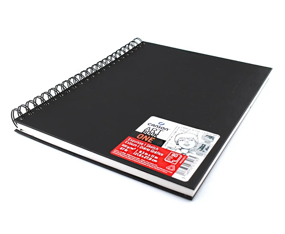 Canson Art Book One skicák 100 g 80 listů 21,6 x 27,9 cm kroužková vazba