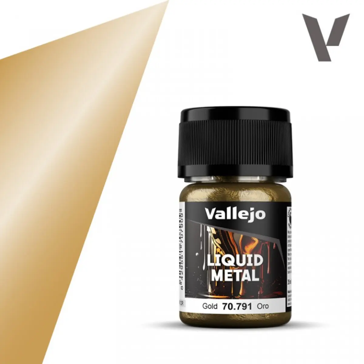Barva Vallejo Liquid 70791 Gold (Alcohol Based) 35 ml
