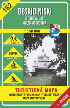 Beskid Niski 1:50 000 - Východná časť - turistická mapa č. 162