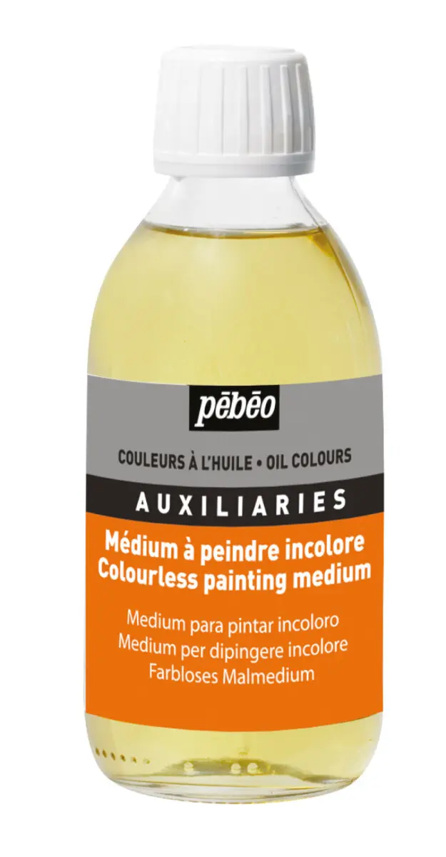 Bezbarvé malířské médium pro olejové barvy Pébéo - 245 ml