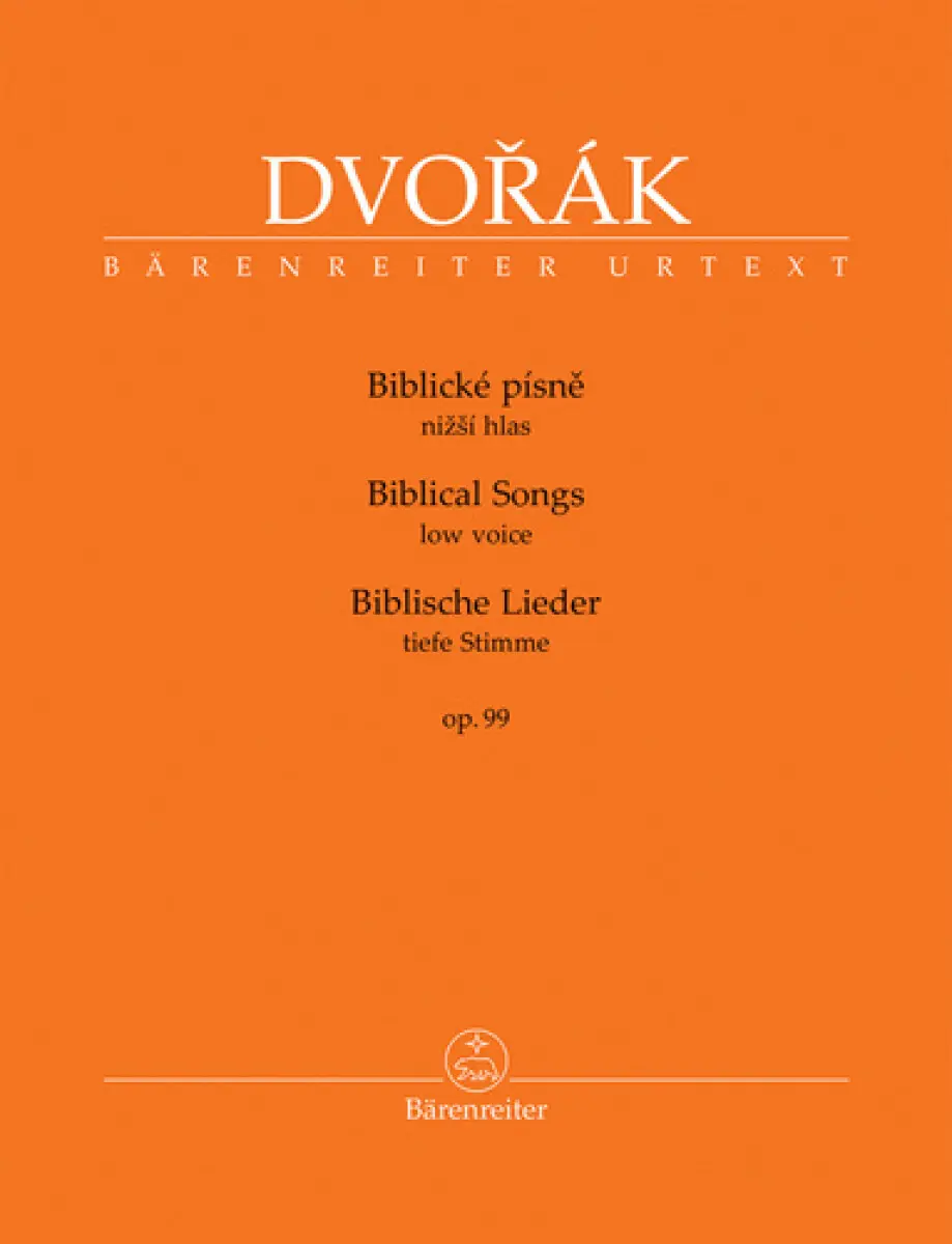 Biblické písně nižší hlas, op. 99 - Antonín Dvořák