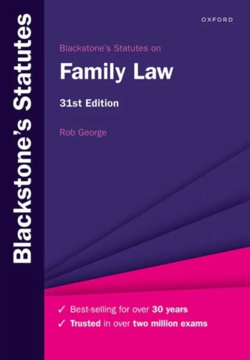 Blackstone's Statutes on Family Law - Rob George