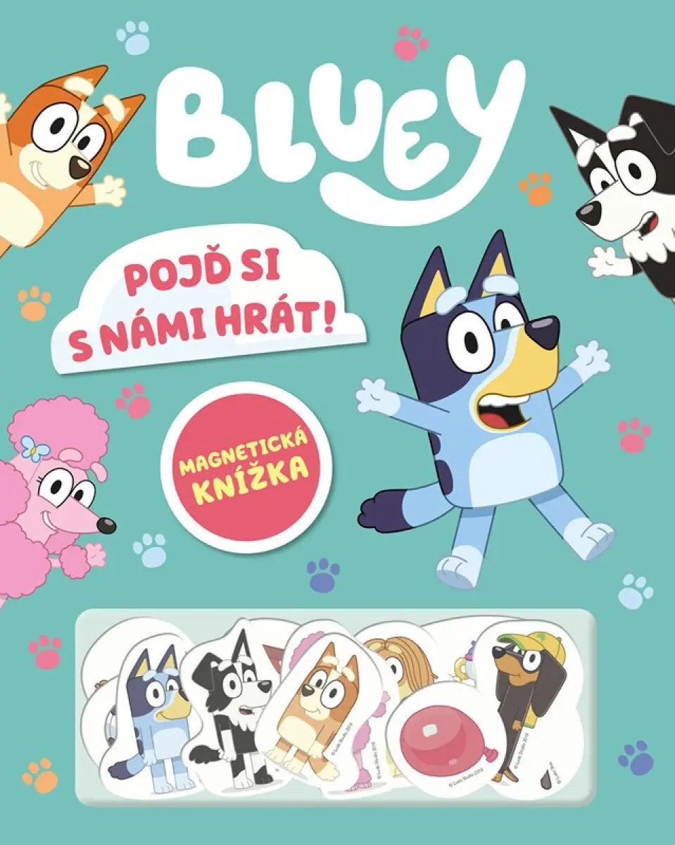 Bluey - Magnetická knížka - Pojď si s námi hrát! - kolektiv autorů