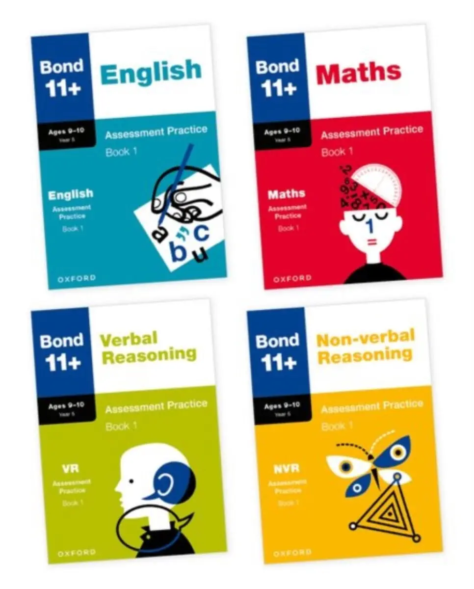 Bond 11+ Assessment Practice Papers Bundle for Age 9-10 (Book 1) | For GL Assessment 2026 & other 11 plus exams | 56 Practice Papers across English, M