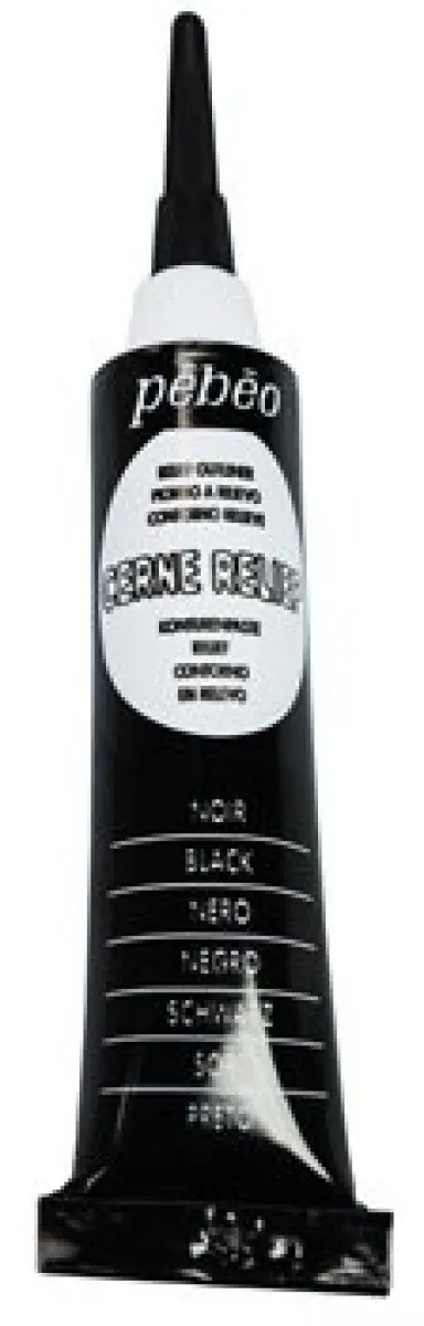 Kontura na sklo Cerne Relief 20ml – černá