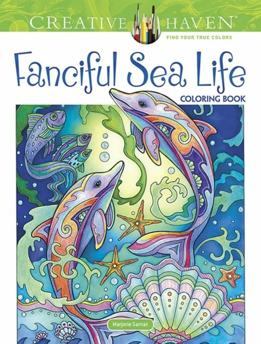 Creative Haven Fanciful Sea Life Coloring Book - Marjorie Sarnat