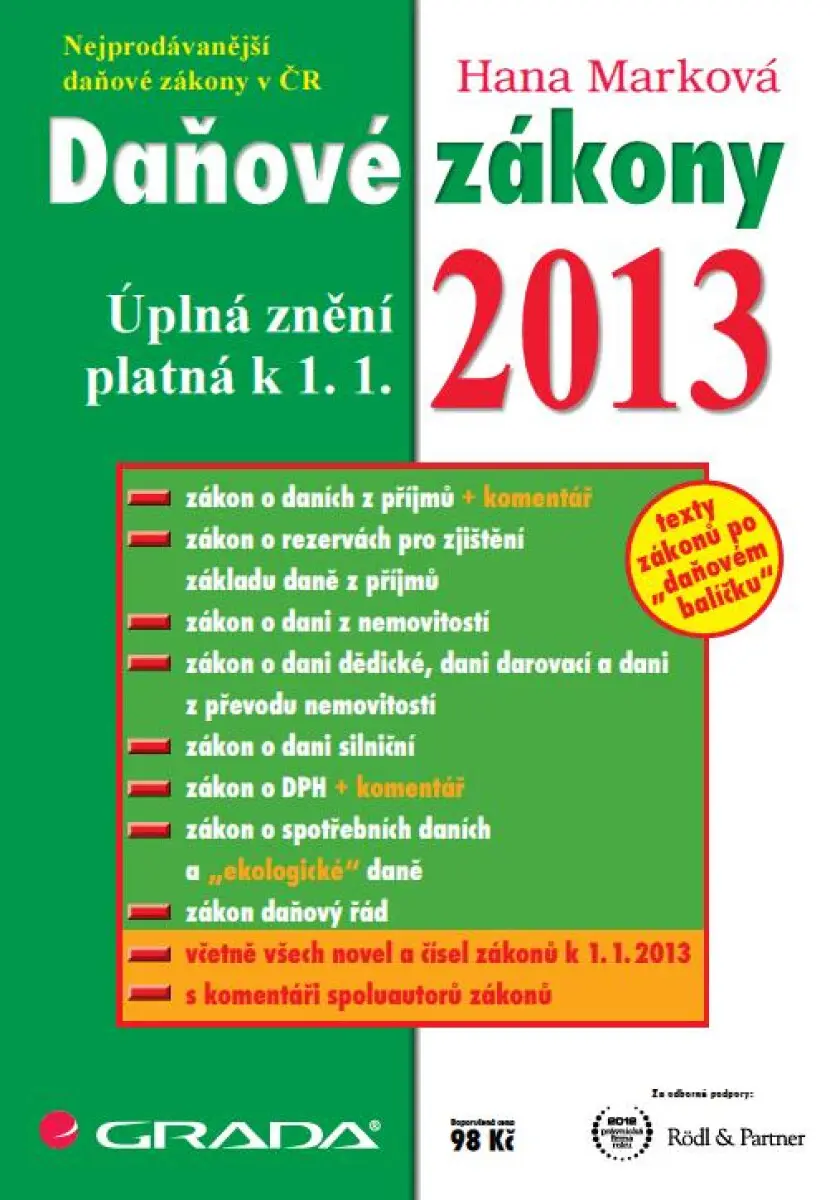 Daňové zákony 2013 - Hana Marková