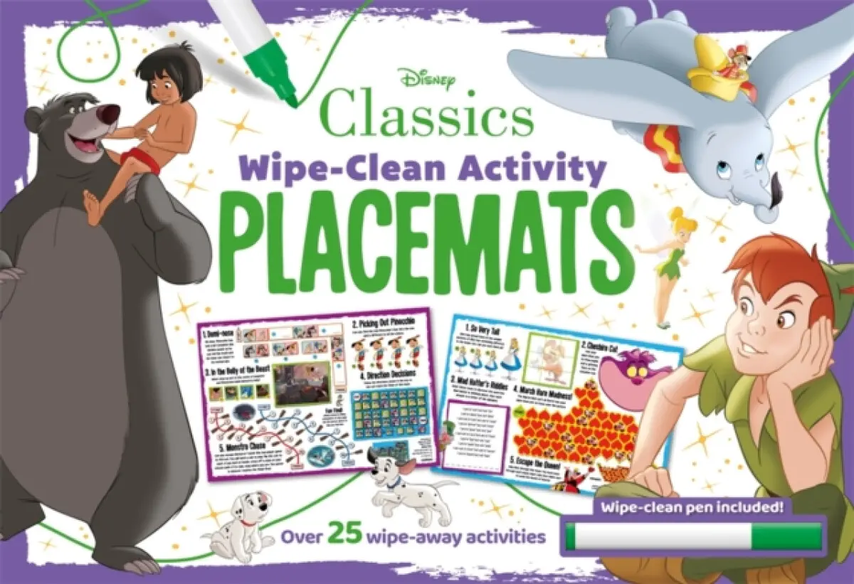Disney Classics: Wipe-Clean Activity Placemats - Walt Disney