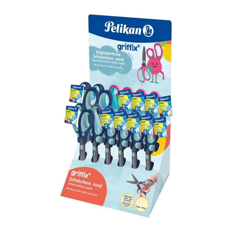 Pelikan - Display Griffix nůžky, 12 ks