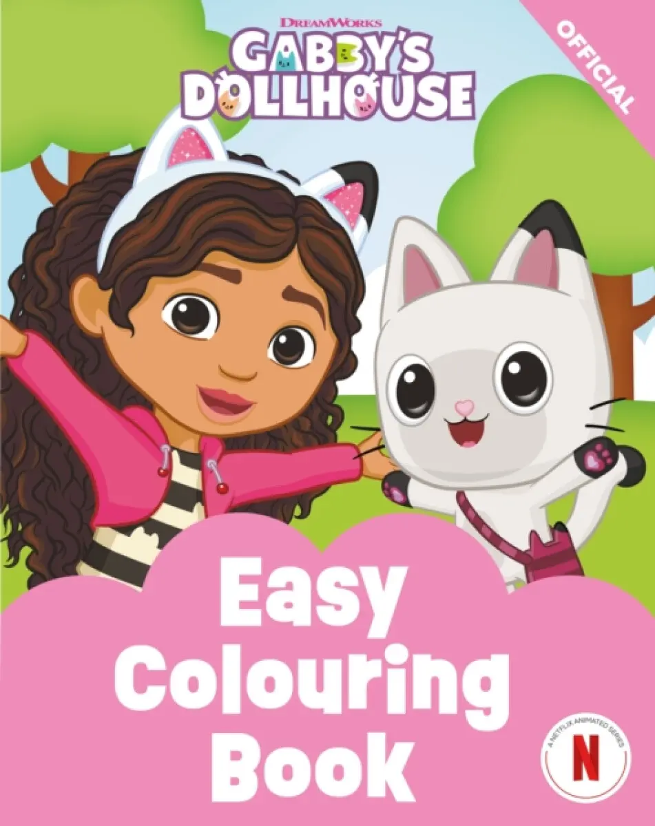 DreamWorks Gabby's Dollhouse: Easy Colouring Book - Official Gabby's Dollhouse