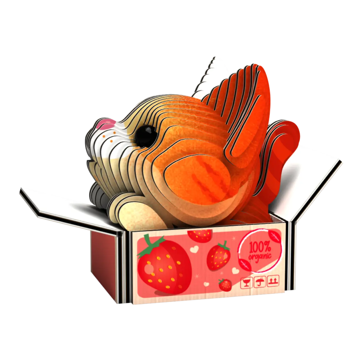 EUGY Kočka Pumpkin 3D kartonová skládačka