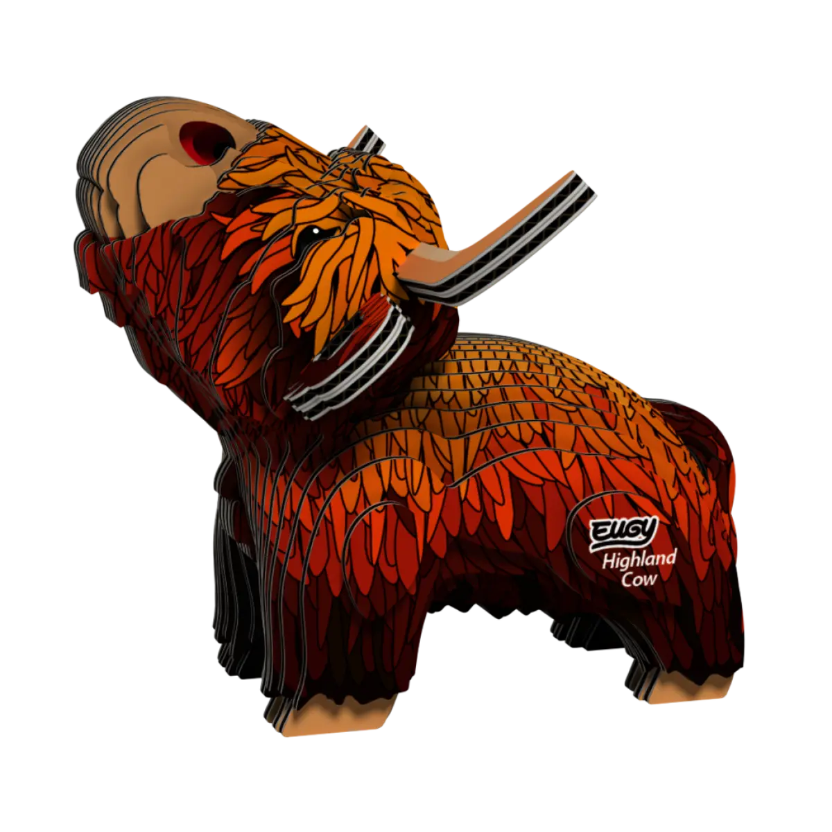EUGY 3D kartonová skládačka - Kráva skotská