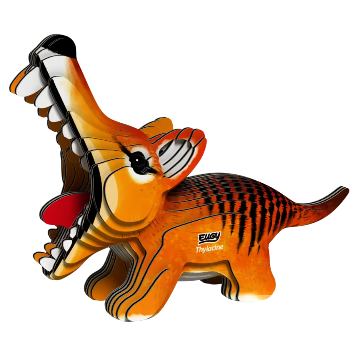 Eugy vakovlk tasmánský 3d kartonová skládačka