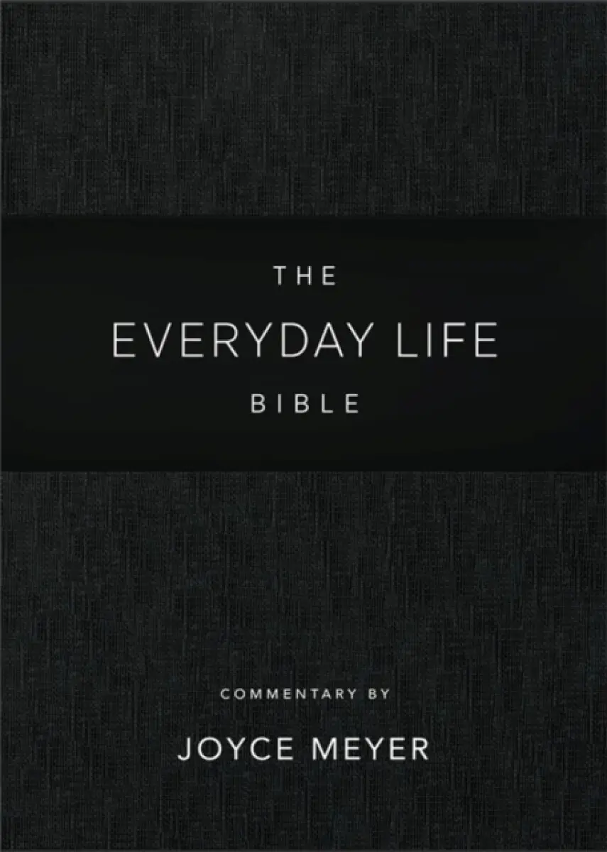 Everyday Life Bible: Black LeatherLuxe® - Joyce Meyer