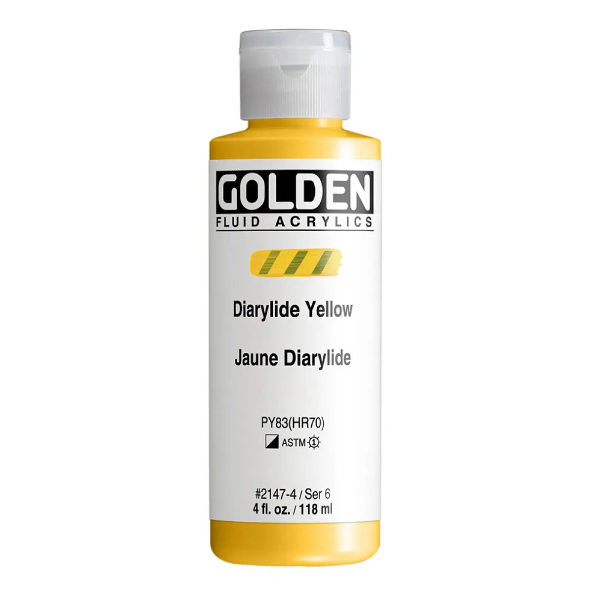 Akryl Golden Fluid 118ml – 2147 Diarylide Yellow
