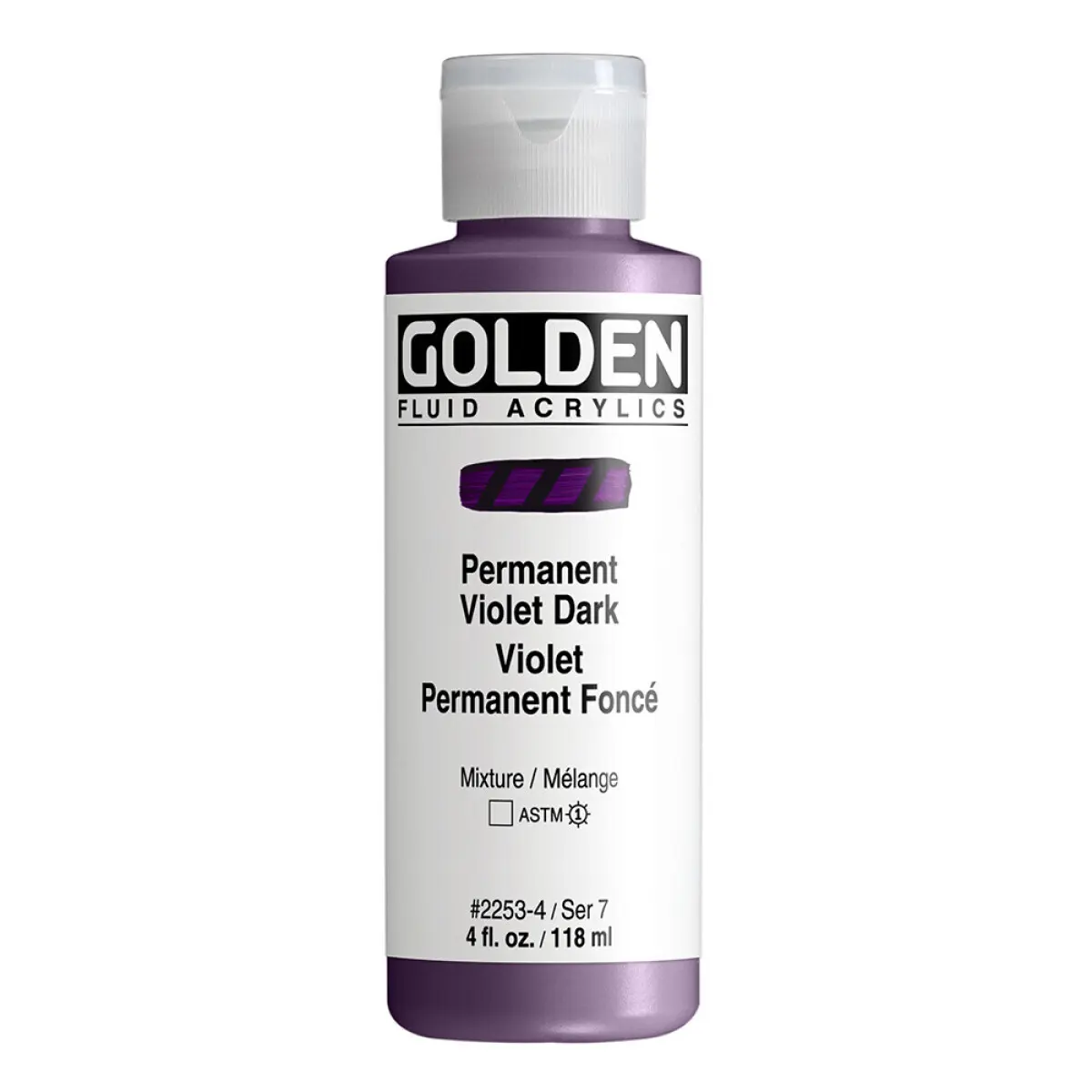Akryl Golden Fluid 118ml – 2253 Permanent Violet Dark
