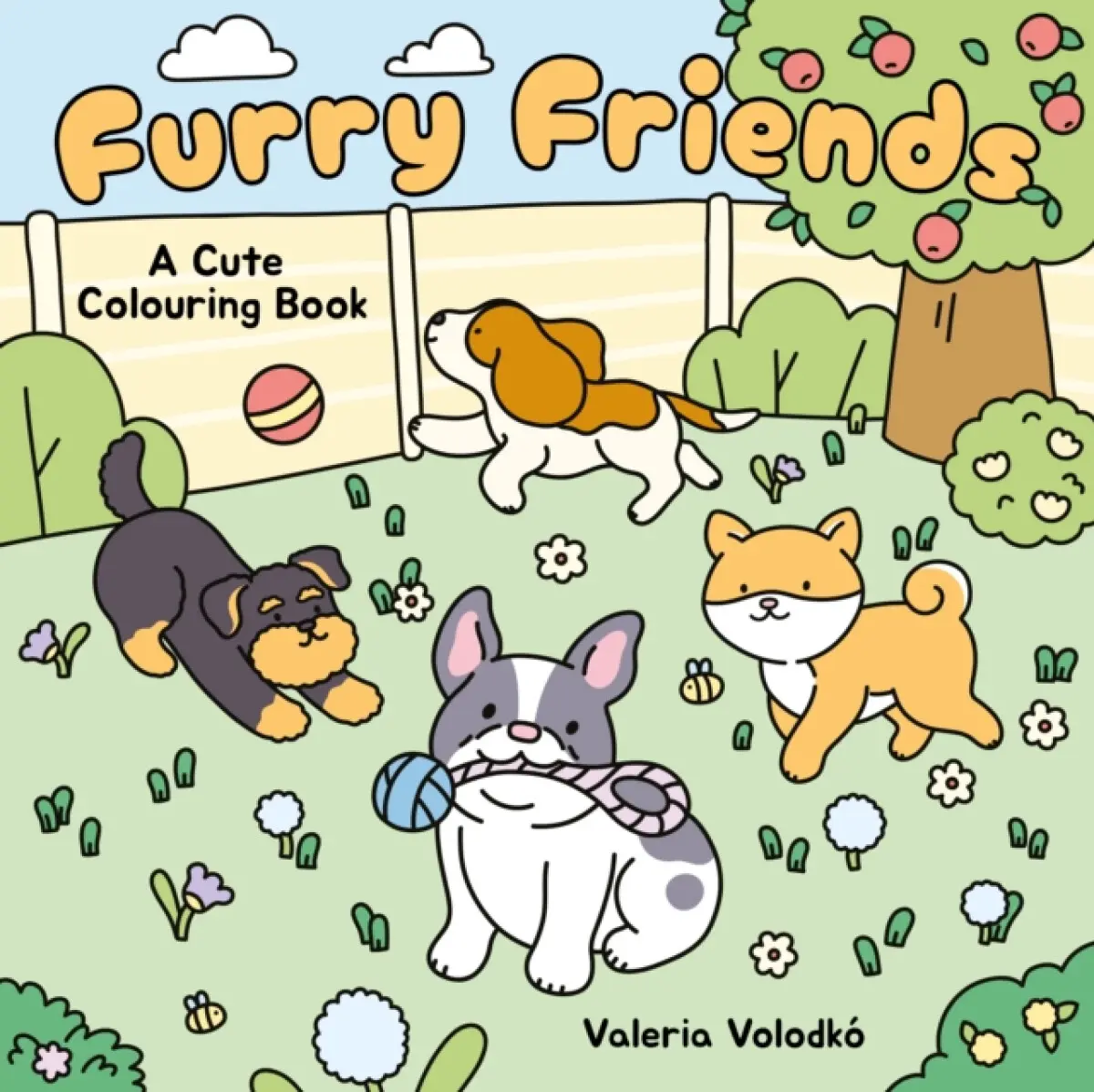 Furry Friends Cute Colouring Book - Valeria Volodkó