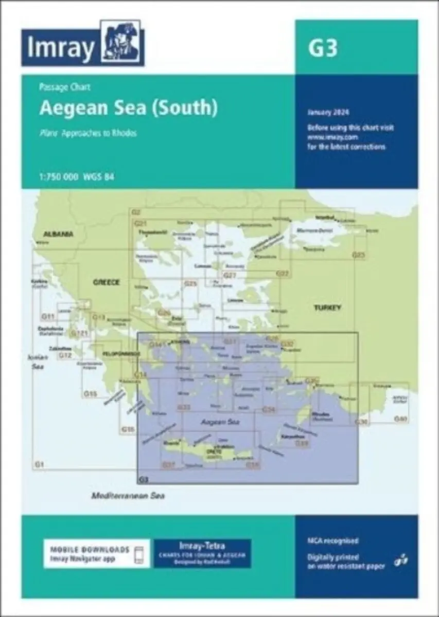 G3 Aegean Sea (South) - Imray G Series