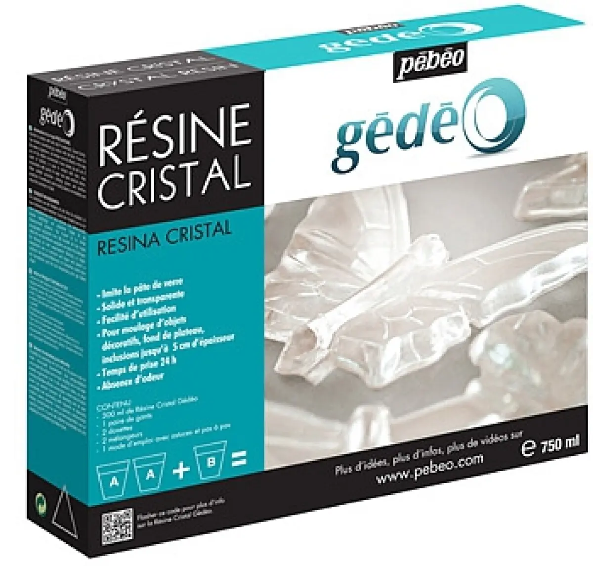 Křišťálová pryskyřice Gédéo crystal resin 750ml