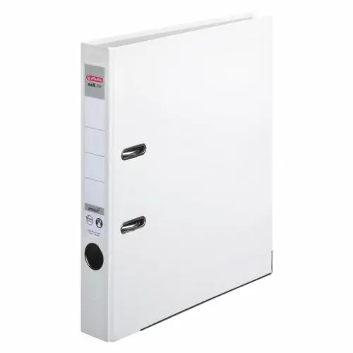 Pořadač PP A4/5cm pákový Herlitz maX.file protect - bílý