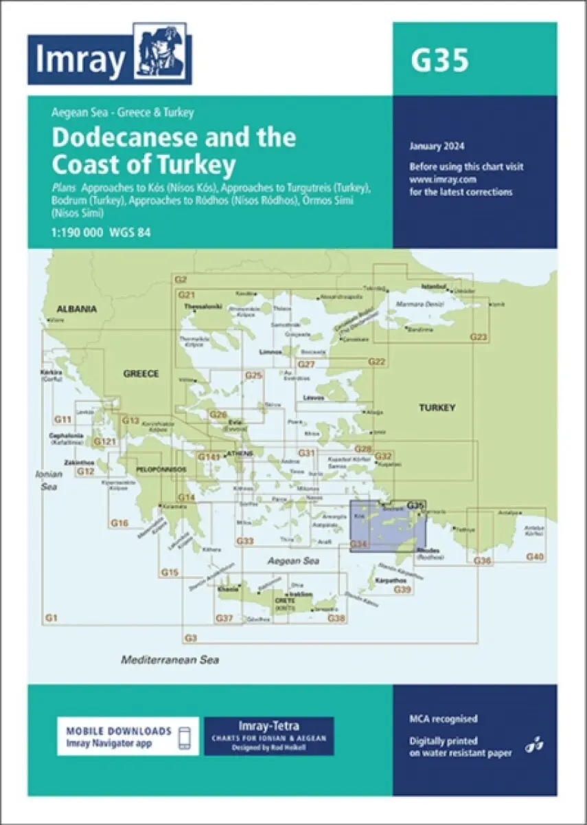 G35 Dodecanese and the Coast of Turkey - Imray G Series