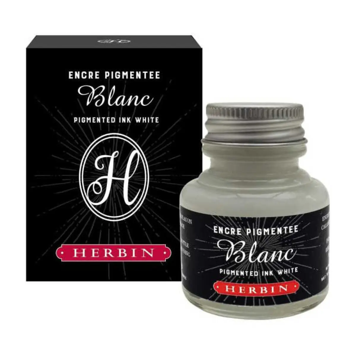 Kaligrafický inkoust Herbin 30ml – bílý