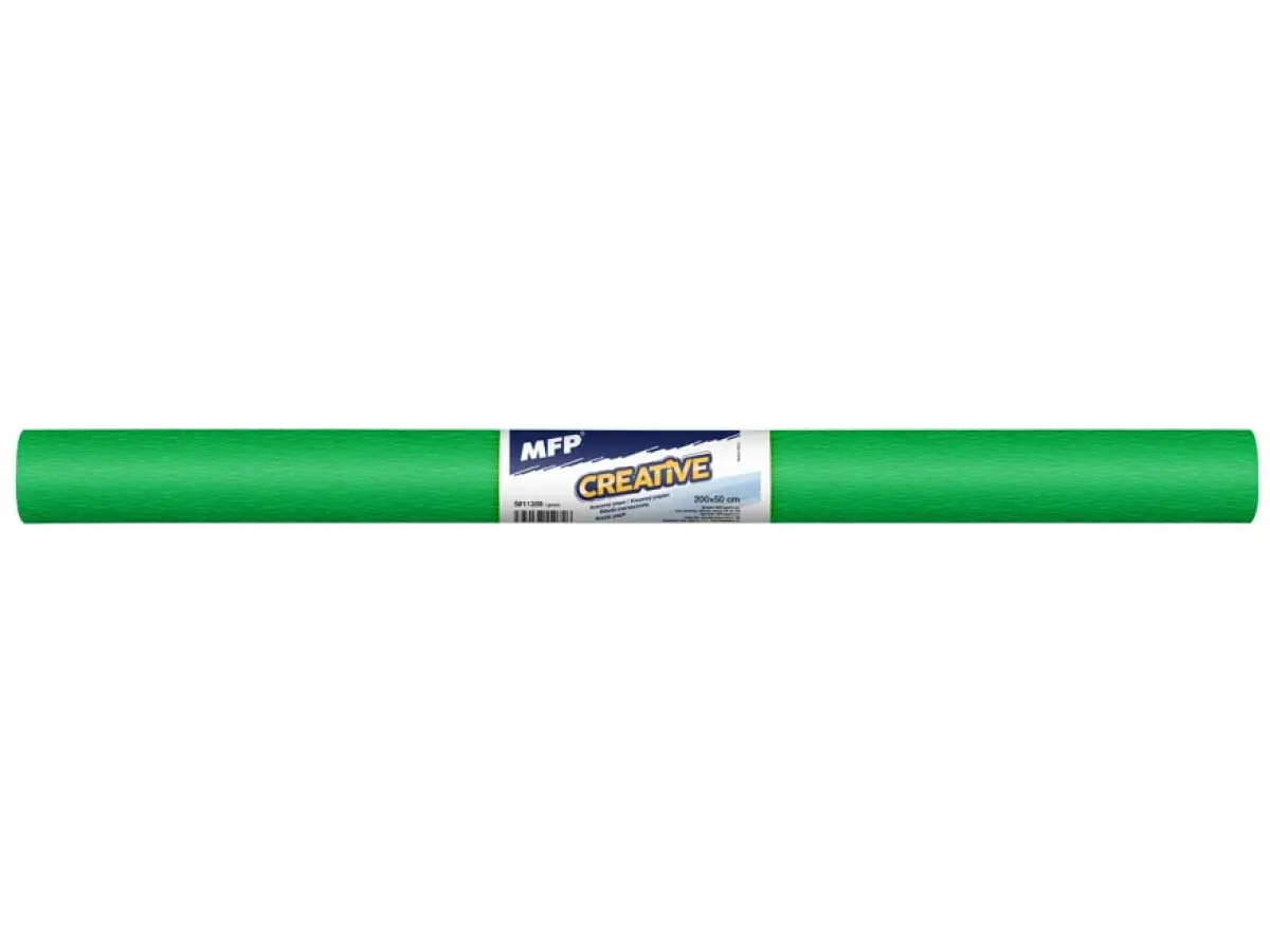 Krepový papír role 50x200cm zelený
