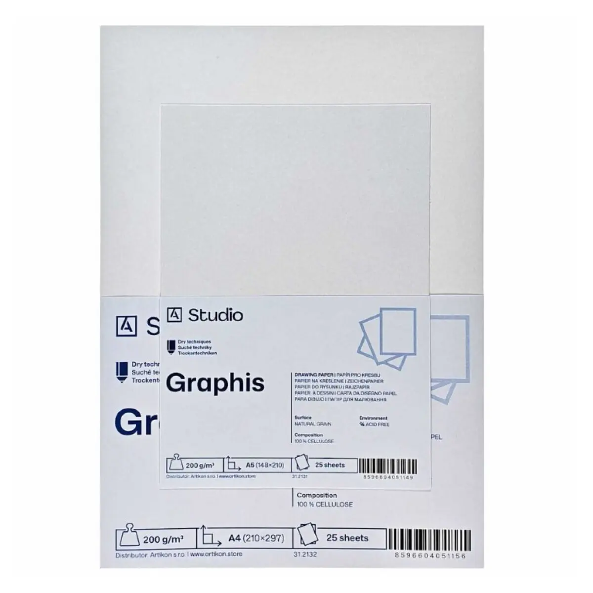 Kreslicí papír Graphis 200g 30x40cm, 25 listů