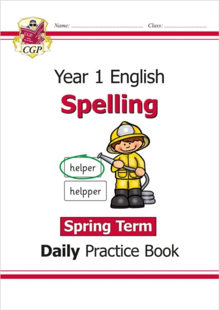KS1 Spelling Year 1 Daily Practice Book: Spring Term - CGP Books