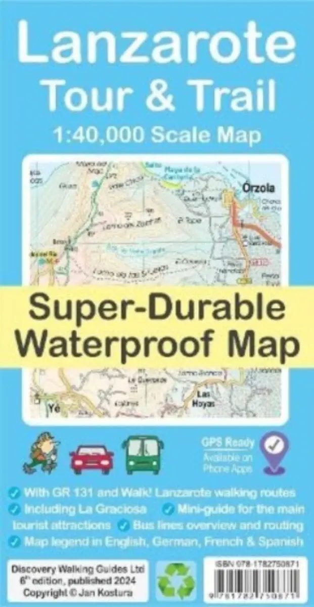 Lanzarote Tour & Trail Map - Jan Kostura
