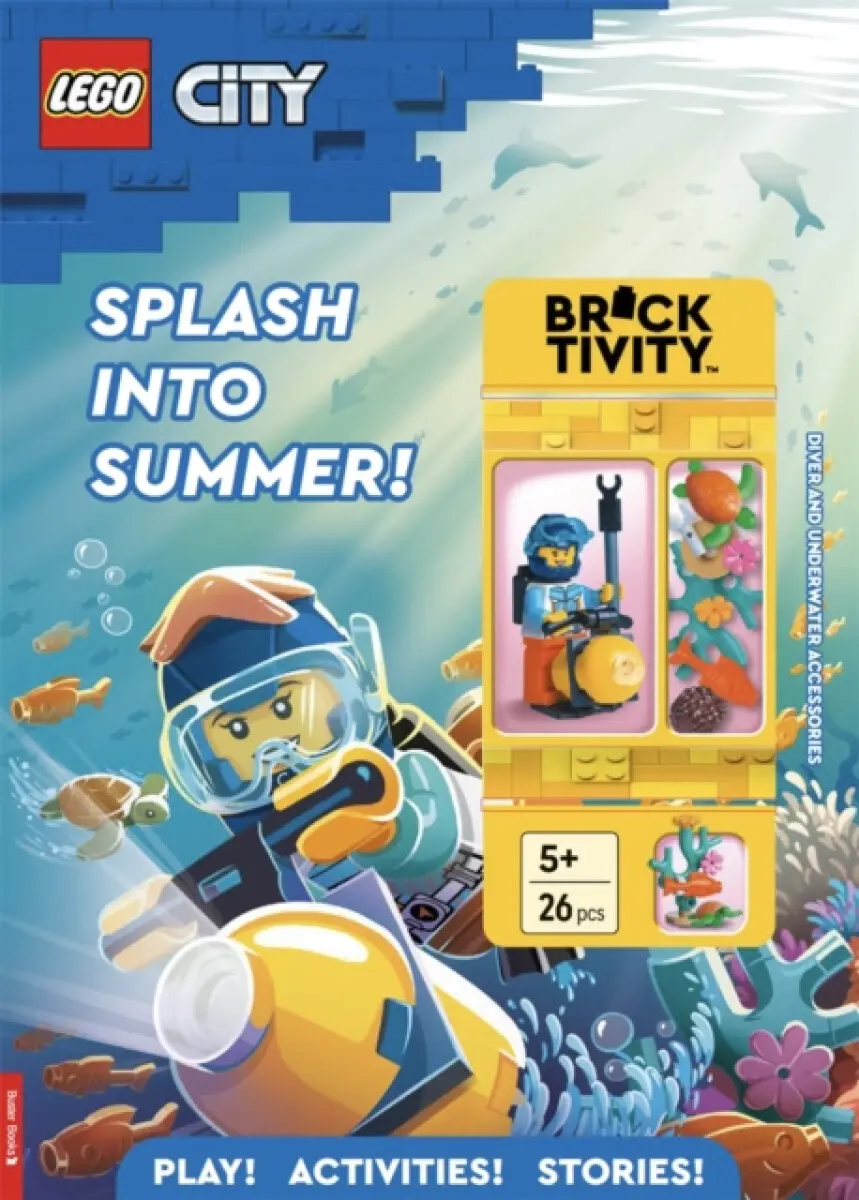 LEGO® City: Splash into Summer Activity Book (with diver LEGO minifigure and underwater accessories) - Buster Books, LEGO®