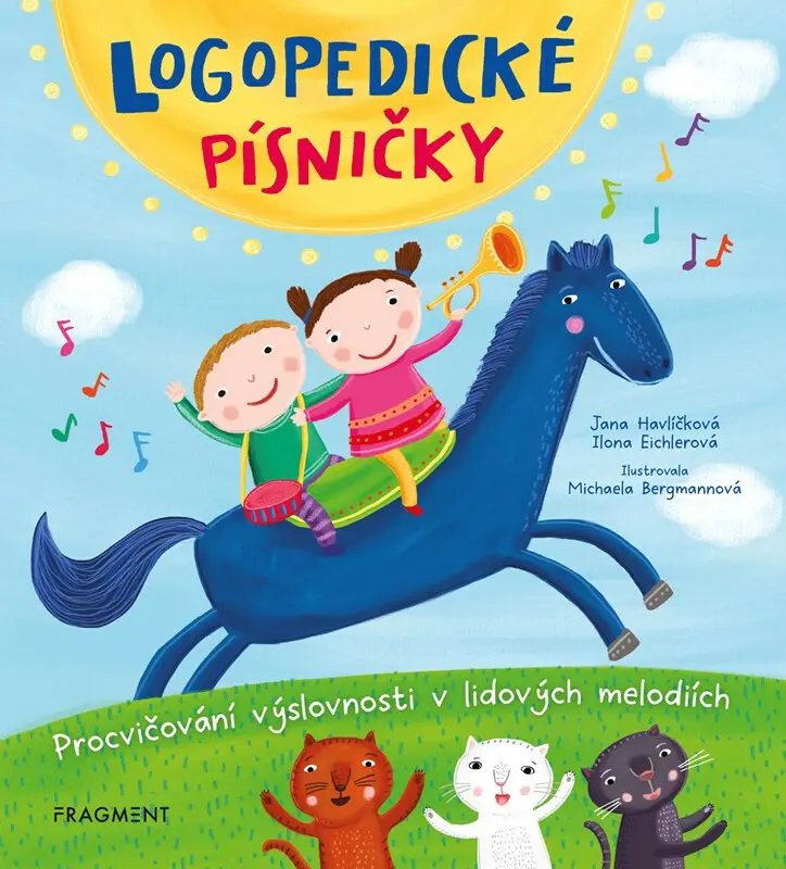 Logopedické písničky - Ilona Eichlerová, Jana Havlíčková, Michaela Bergmannová (ilustrátor)